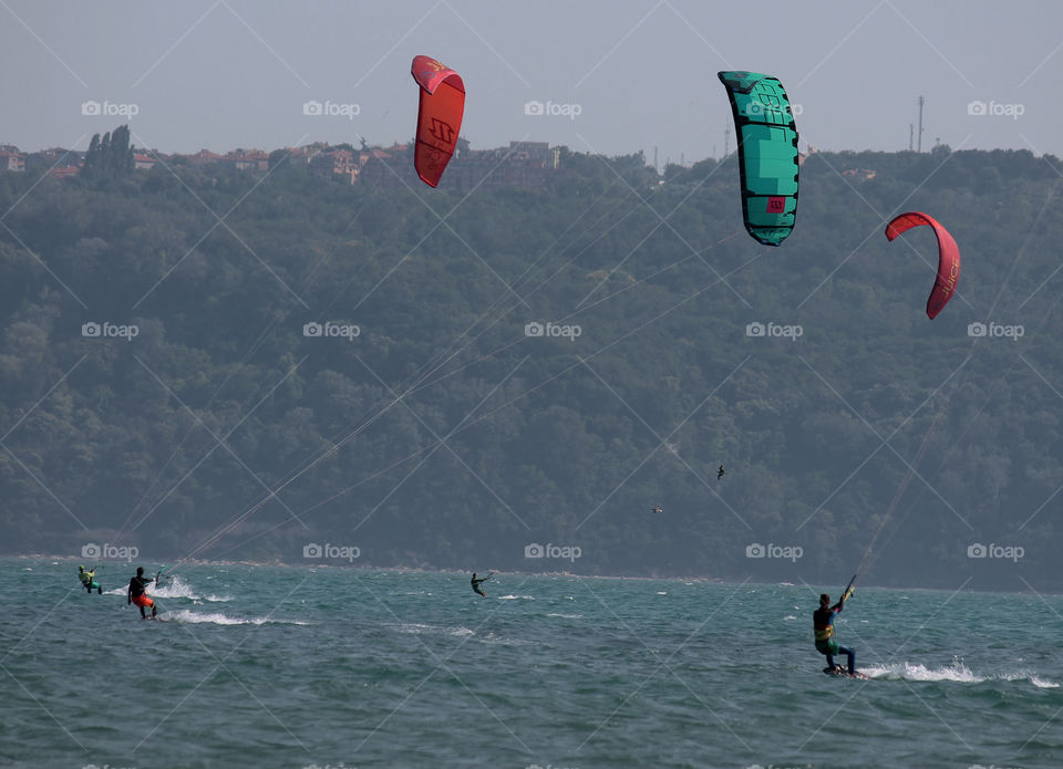 kitesurfing