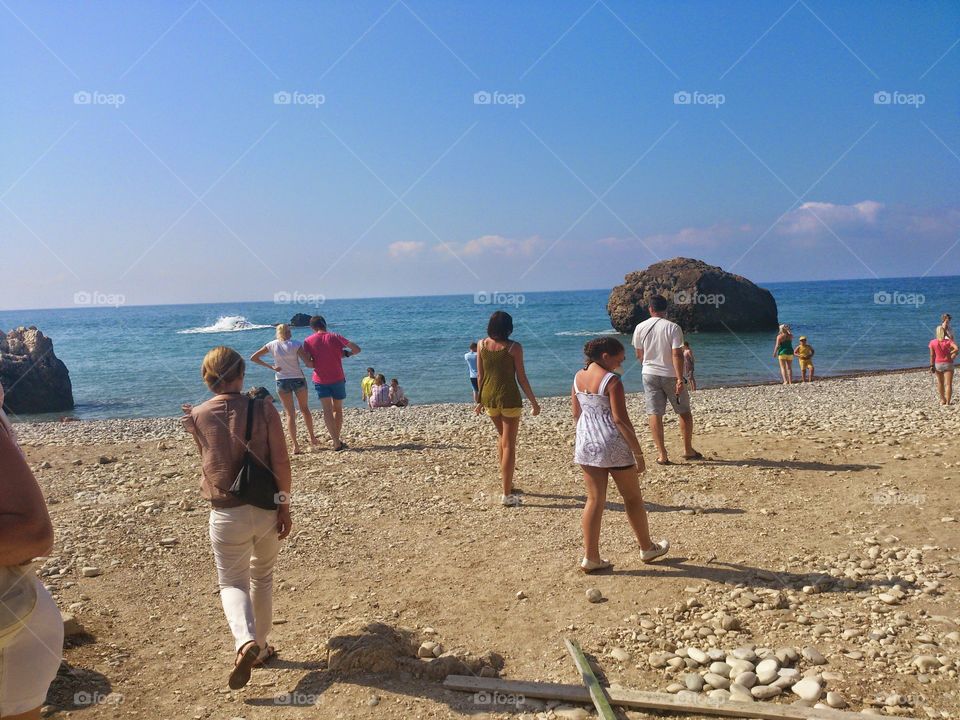 The Bay of Aphrodite . The Bay of Aphrodite in Cyprus 