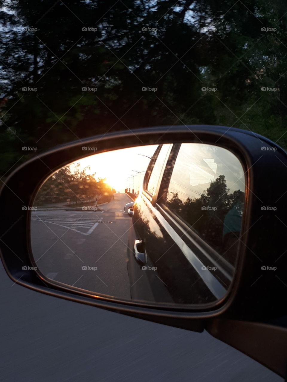 sunset from the mirror