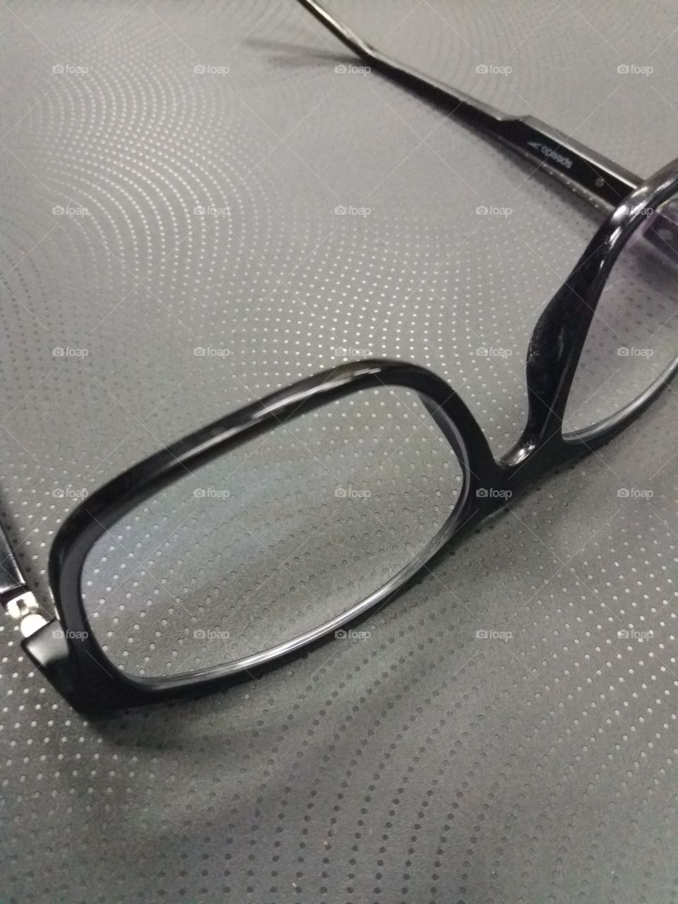 my glasses on the notebook