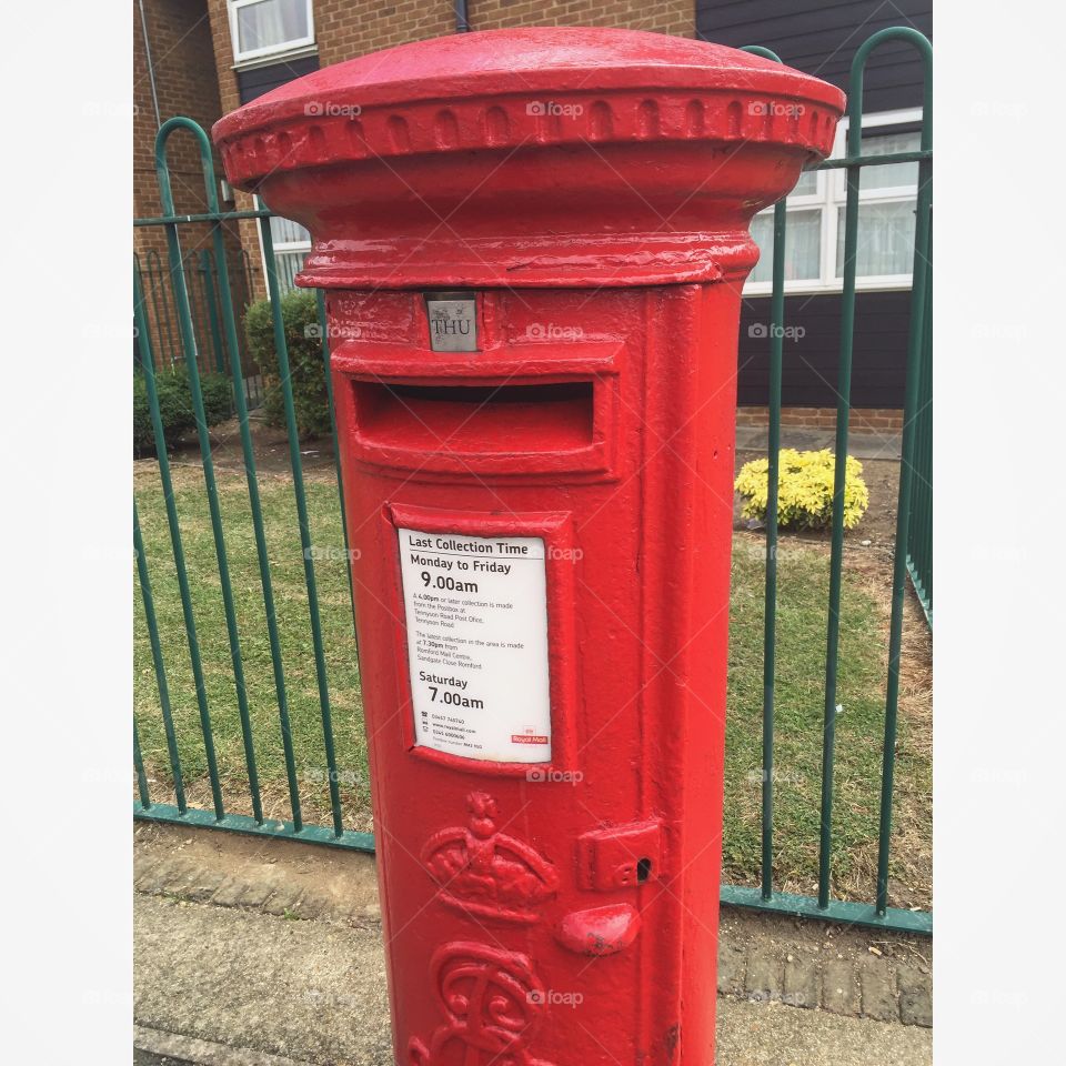Classic english mailbox