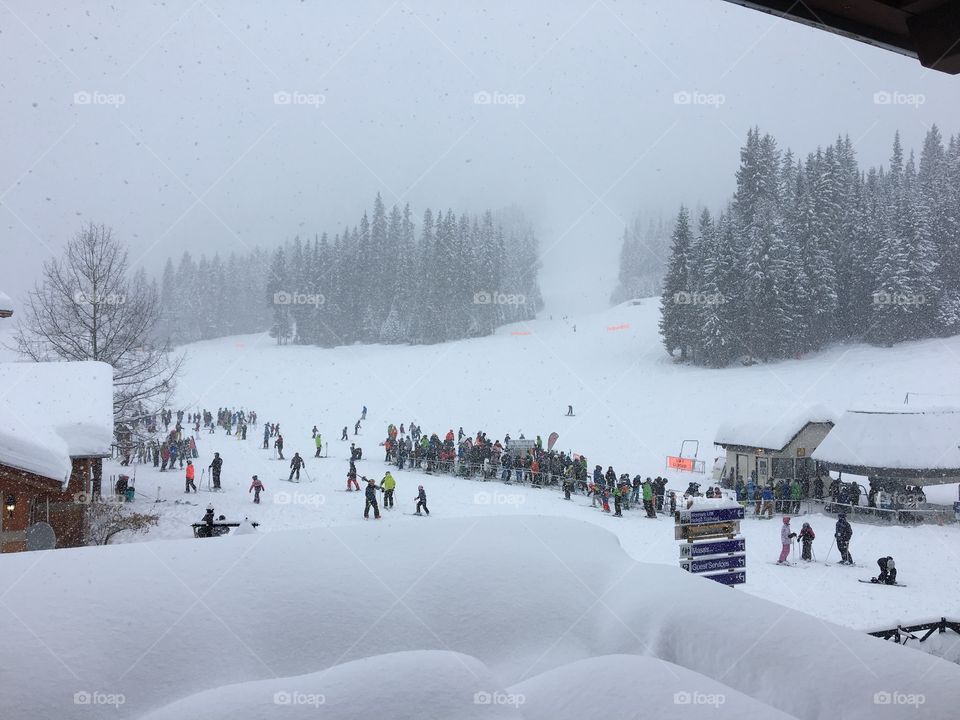 Beautiful day on the mountain 