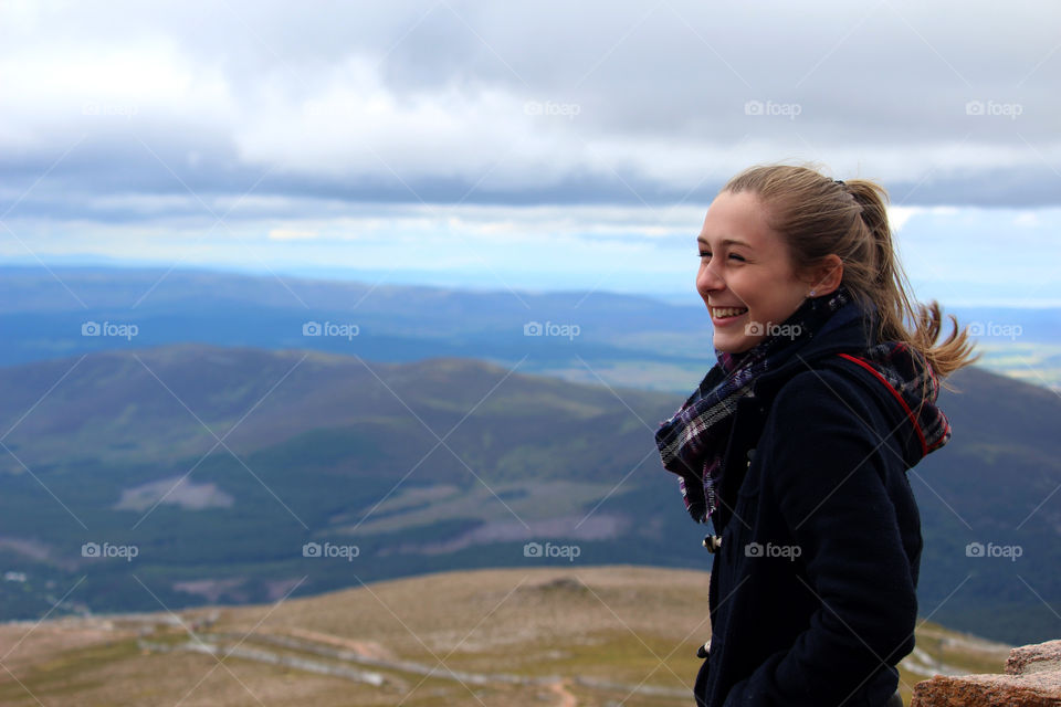 Close-up of happy woman