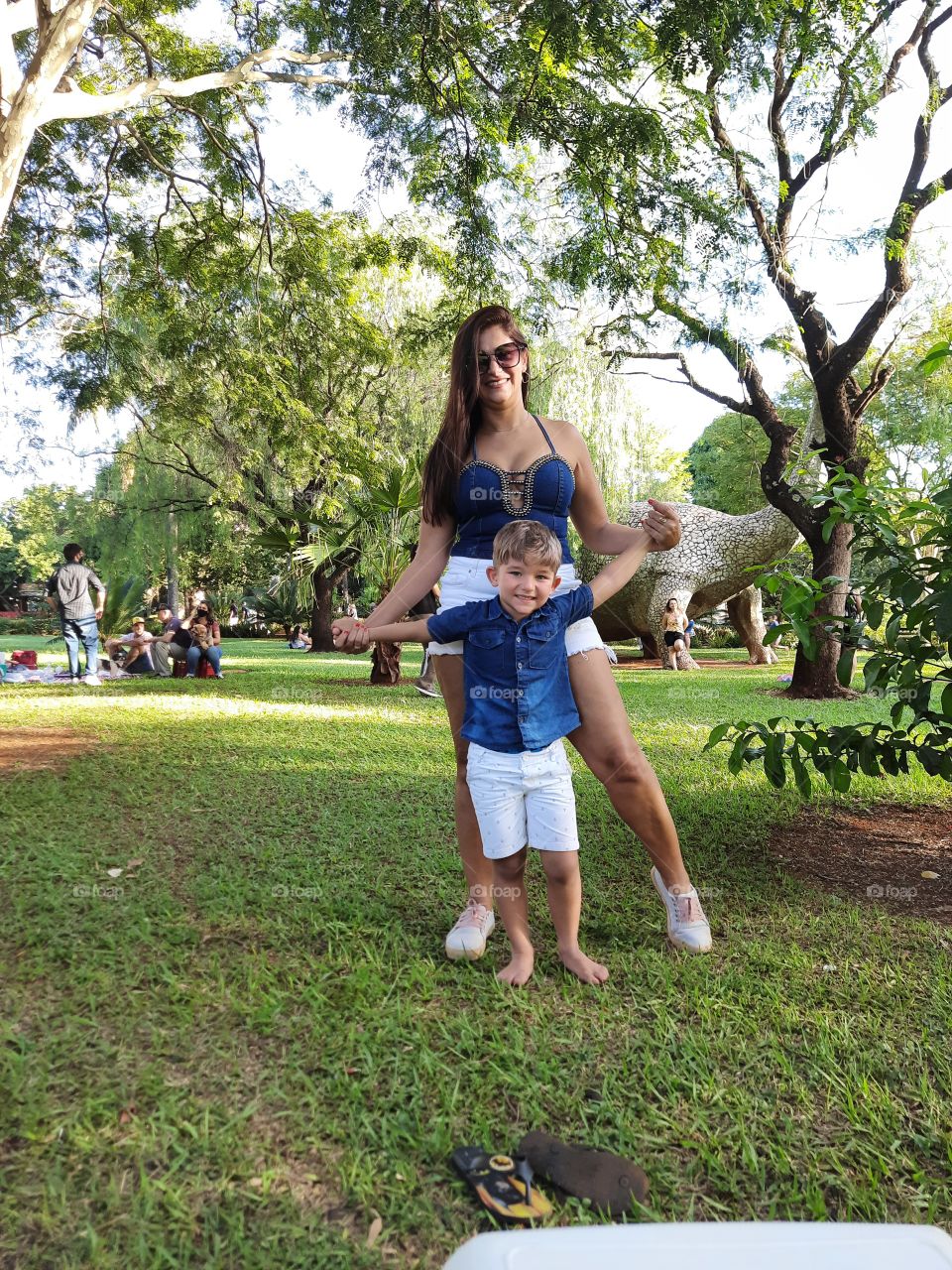 mother and son smiling love