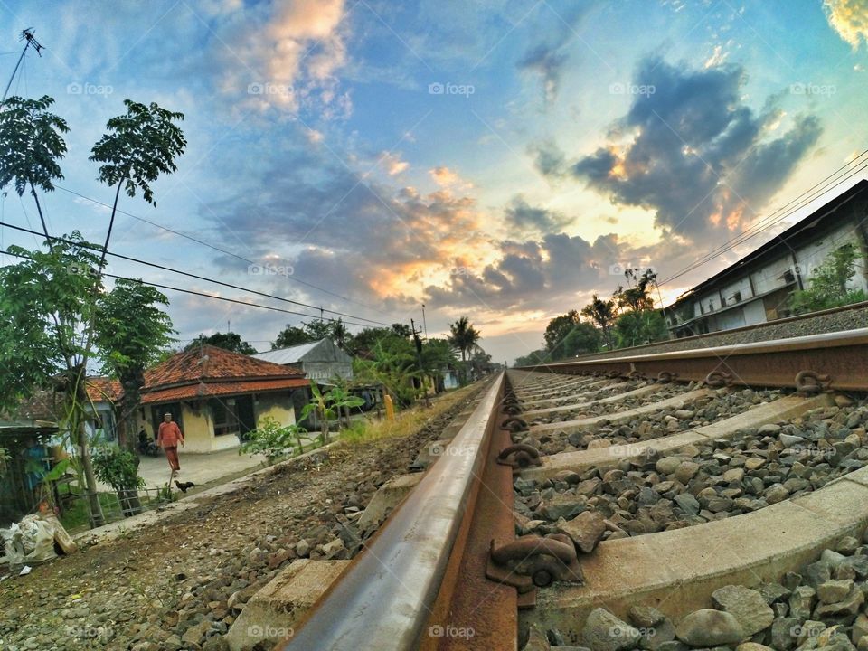 afternoon at rail train