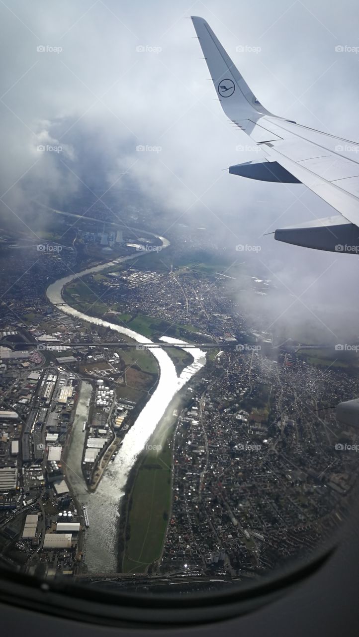Frankfurt from the flight