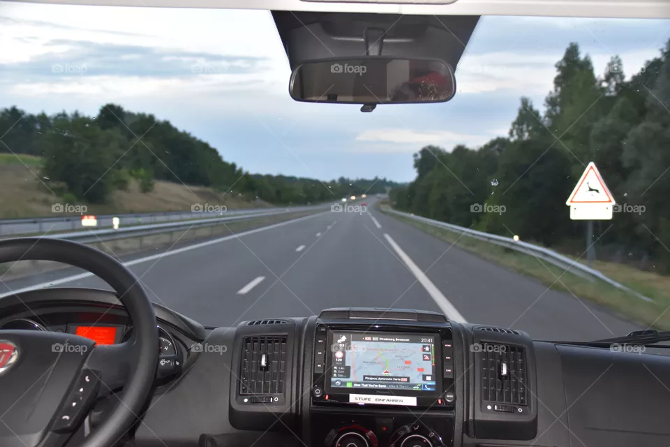 Empty French motorway 