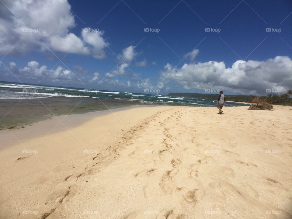 Sandy beach in Hawaii 