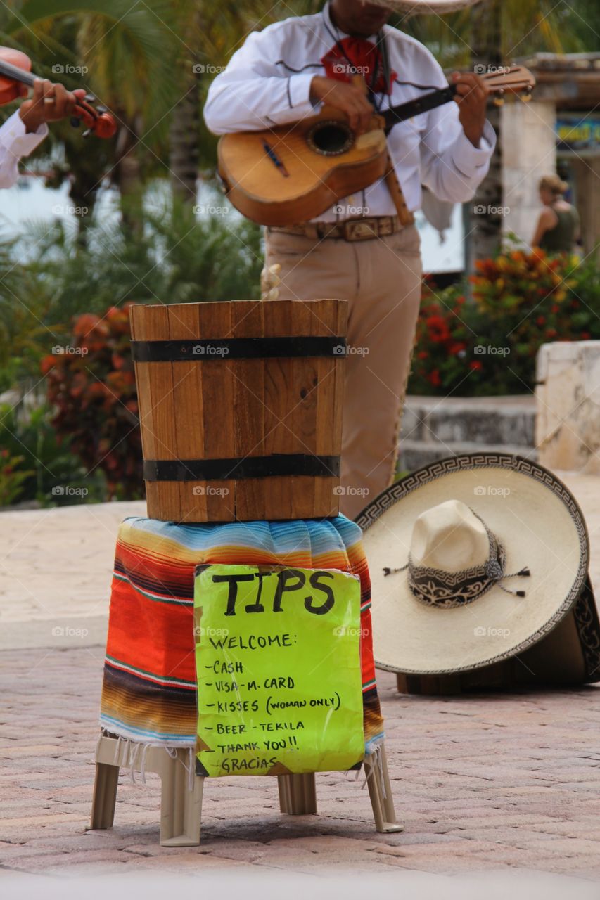 Street performers are honest with the kinds of tips they will accept. 