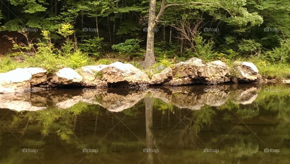 reflective water