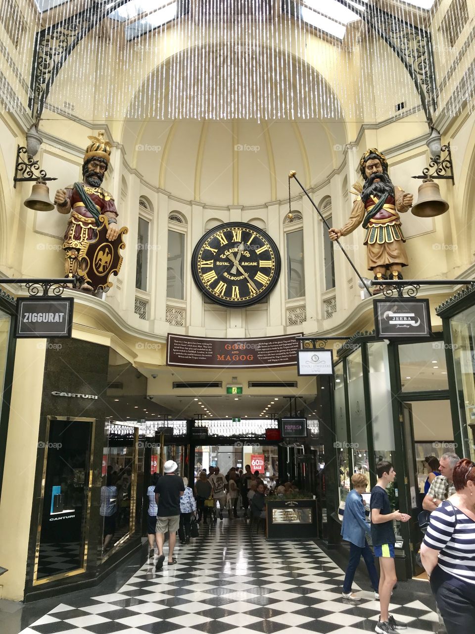 The beautiful Royal Arcade in the city