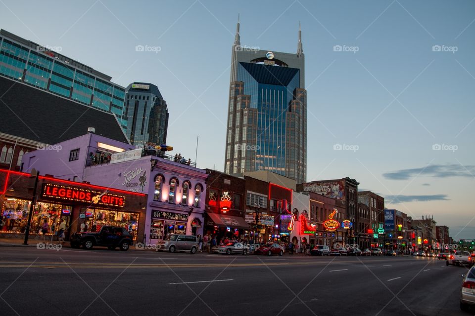 Broadway in Nashville, Tennessee 