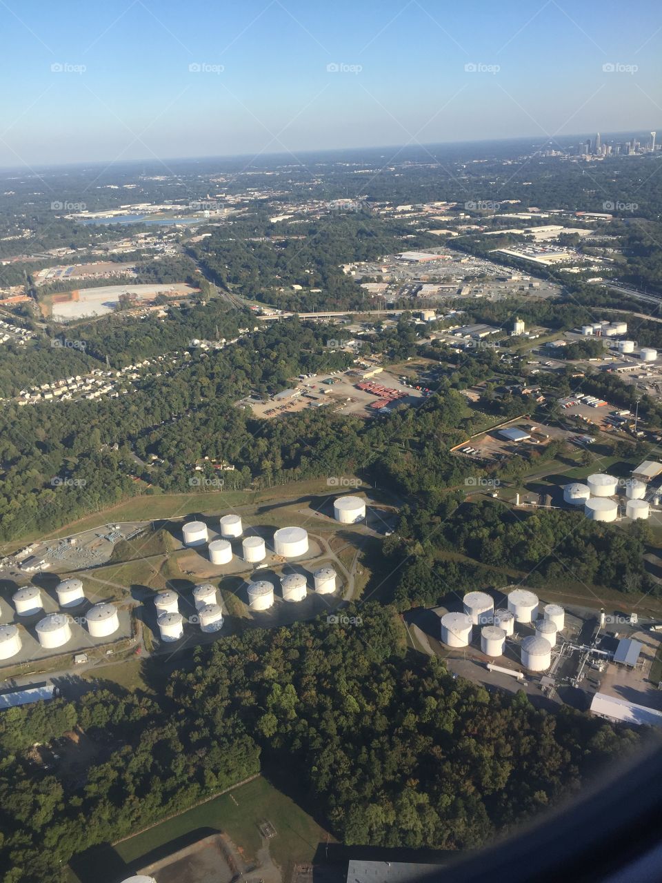 Industrial aerial view