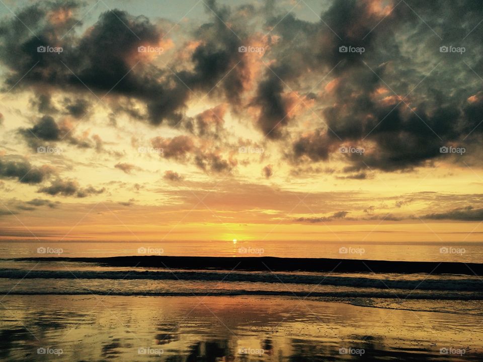 Surfside sunrise. A glorious sunrise over Surfside Beach, South Carolina