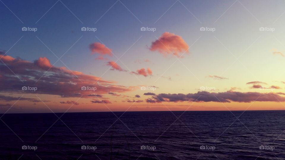 Sunset, Water, Sea, Dawn, Ocean