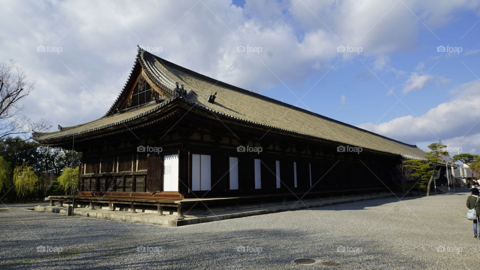 Sanjusanen-do hall in Kyoto, Japan home to the 'thousand golden Buddha statues'