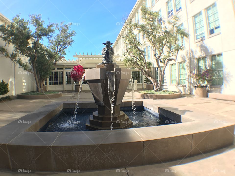 Fountain of Yoda in Presidio Park in San Francisco 
