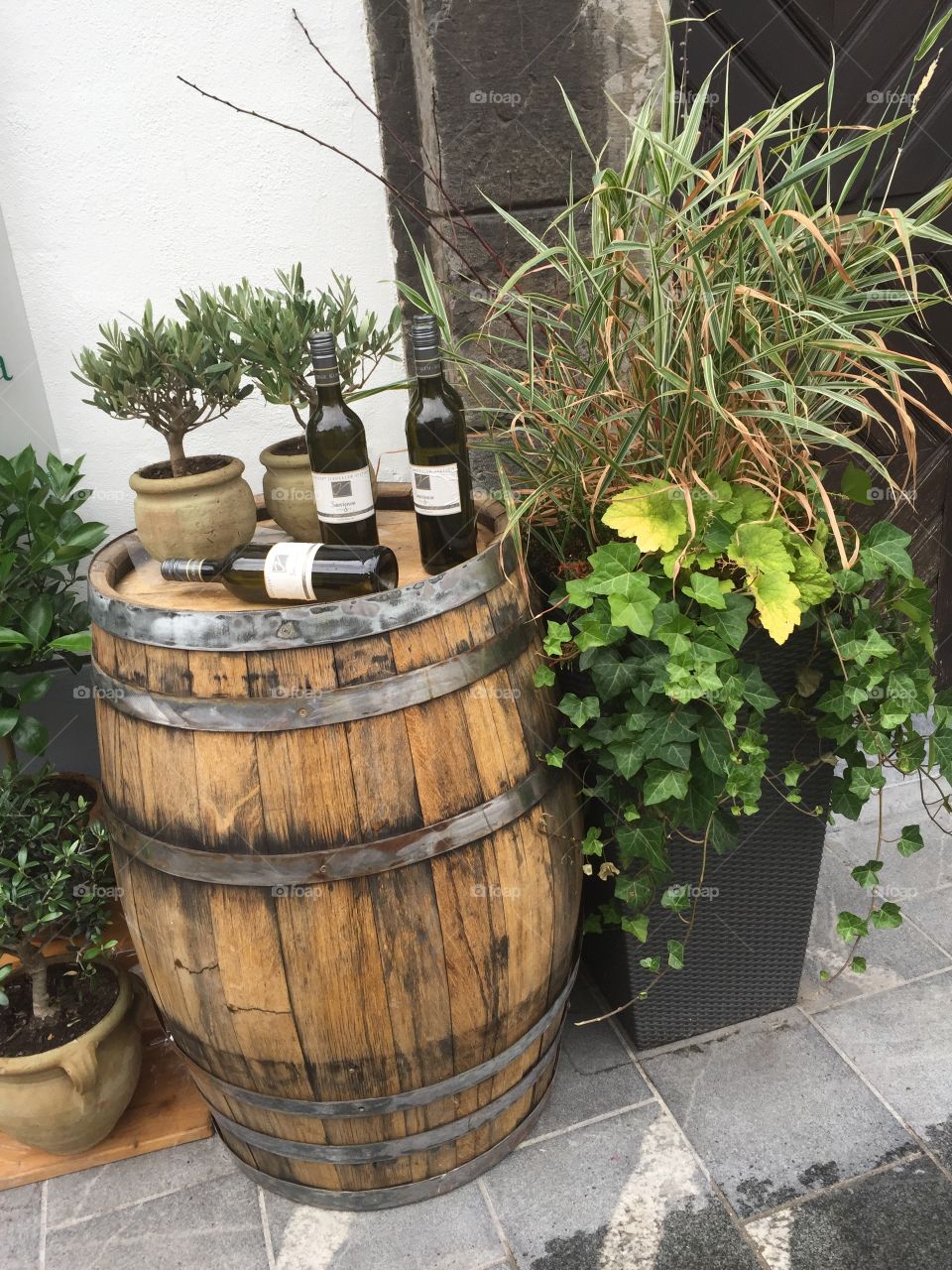 Wine decoration restaurant Slovenia Ljubljana 