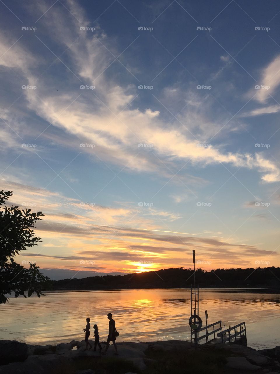 Sunset on the beach