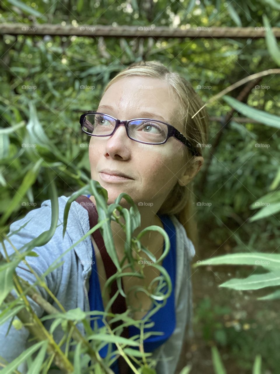 Self-portrait while exploring a park