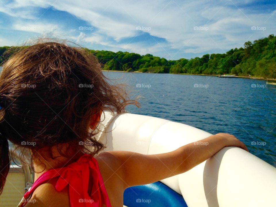 Boat ride view of the pond