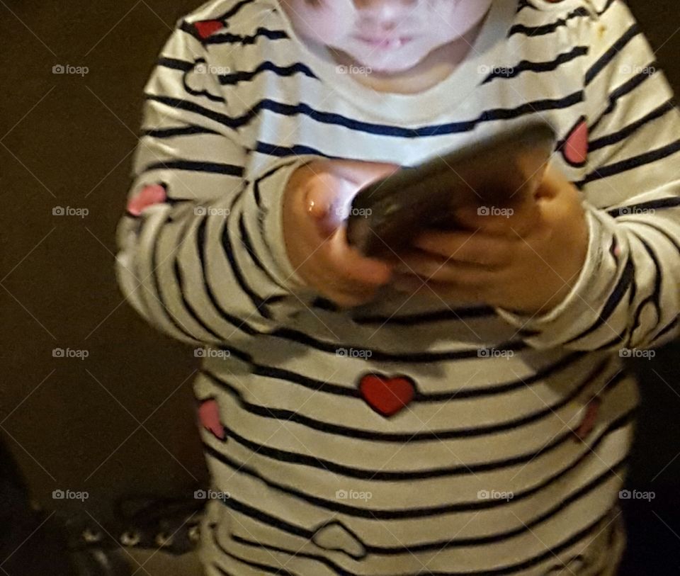 Toddler with Smartphone