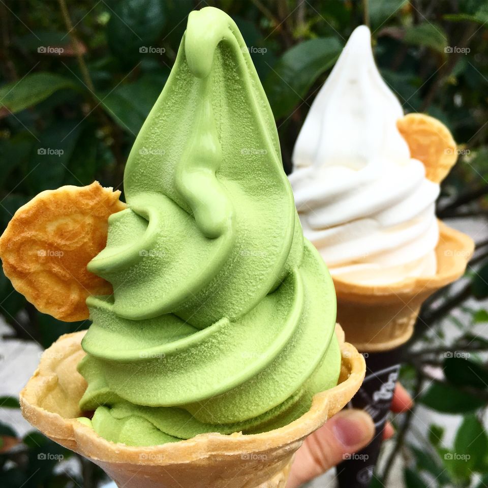 So matcha ice cream