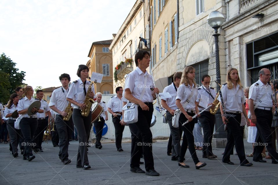 Musicians in Siena, Italy . Musicians in Siena, Italy 