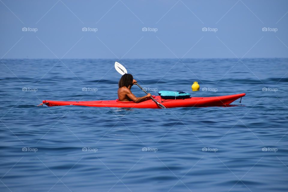 Sailing on a calm sea