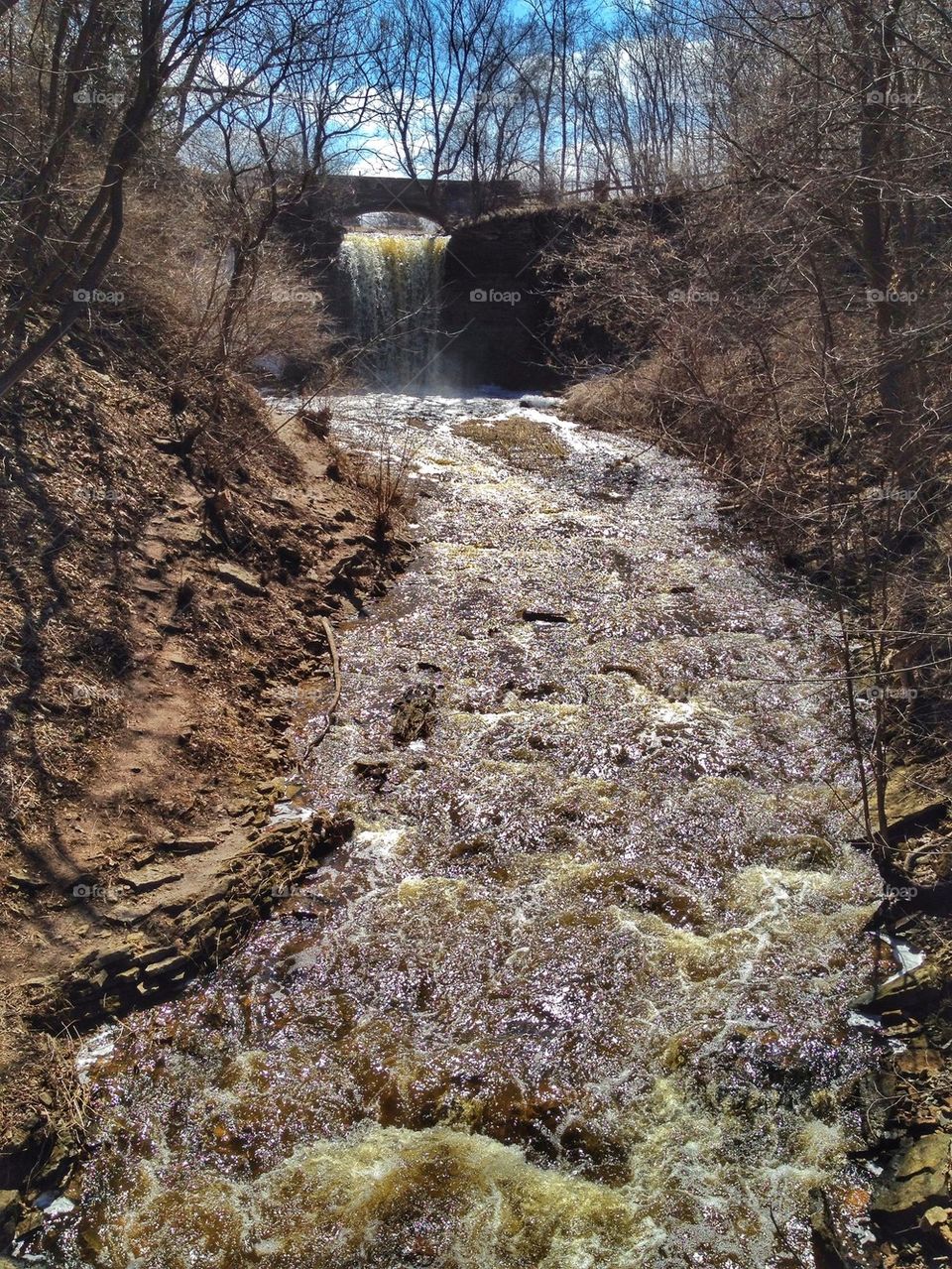 Exploring the waterfall
