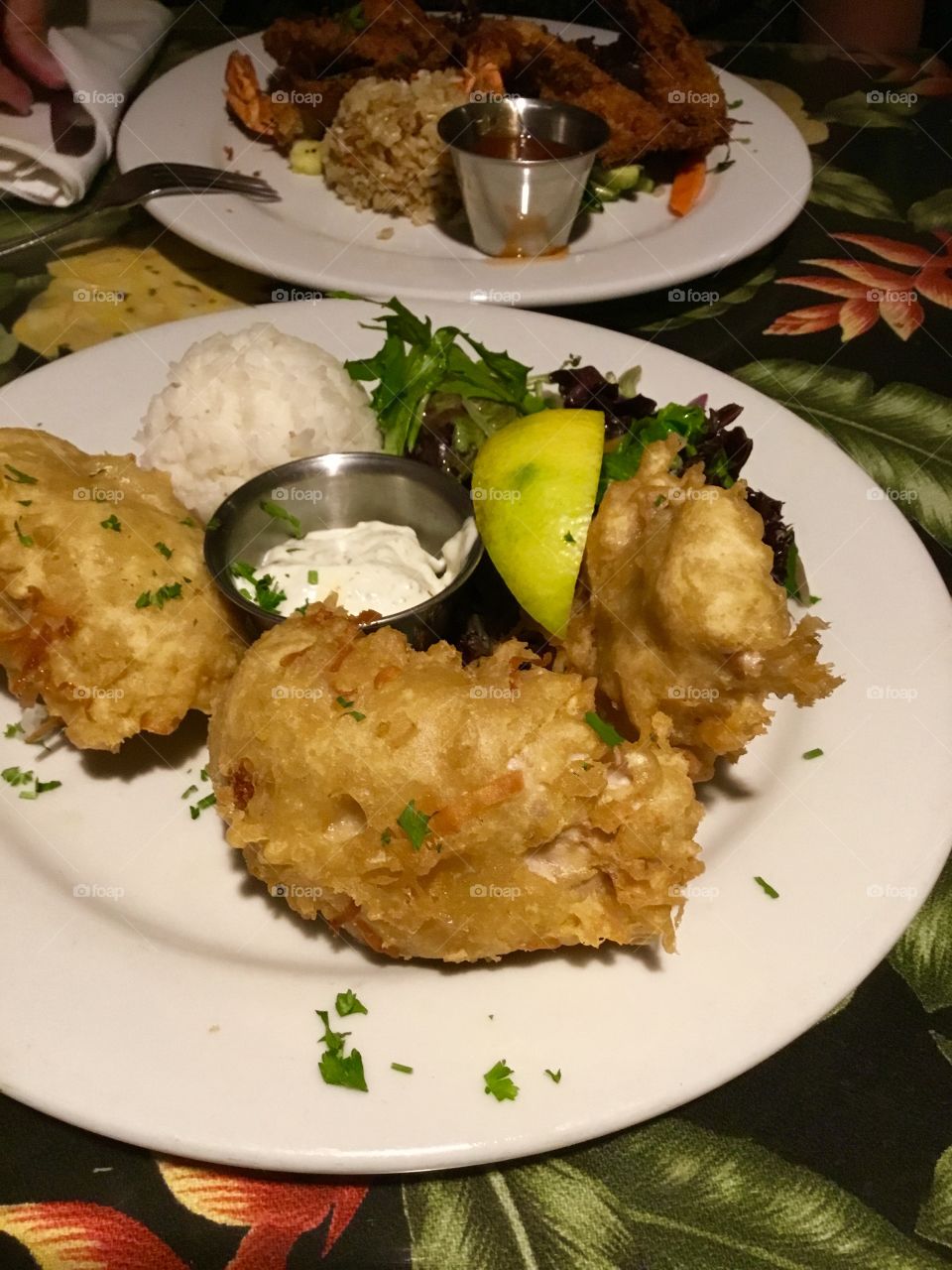 Tempura mahi-mahi 