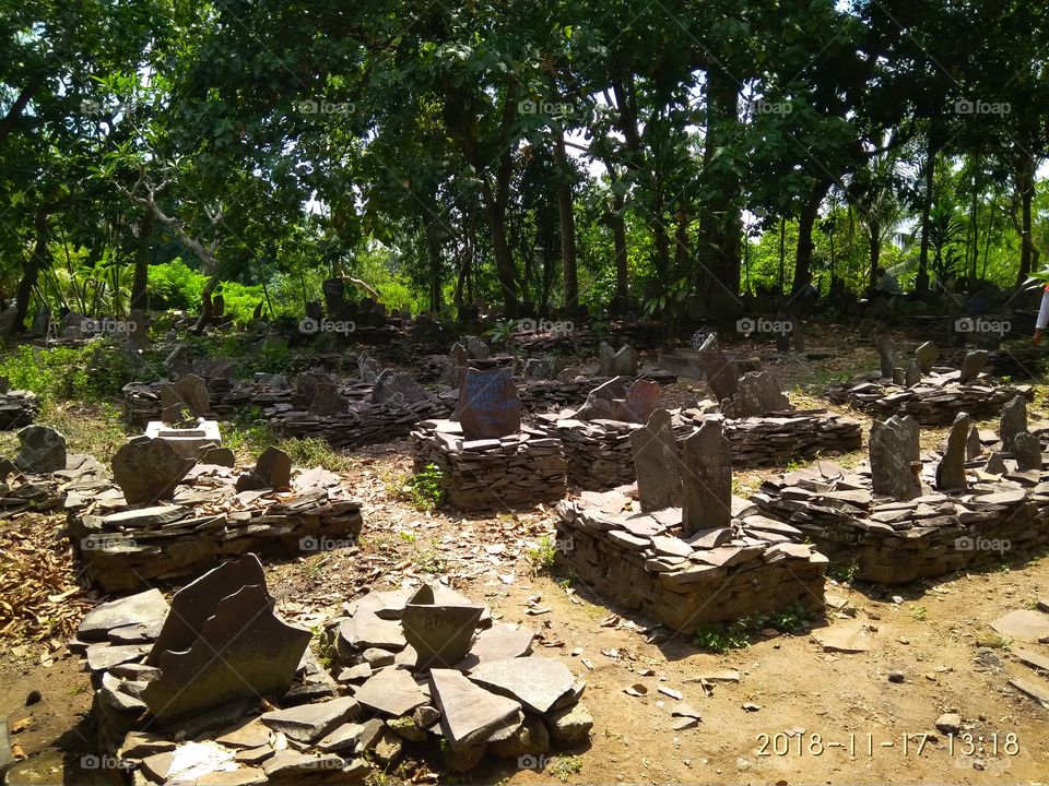 graveyard ethnic megalitikum culture nature traditions Indonesia