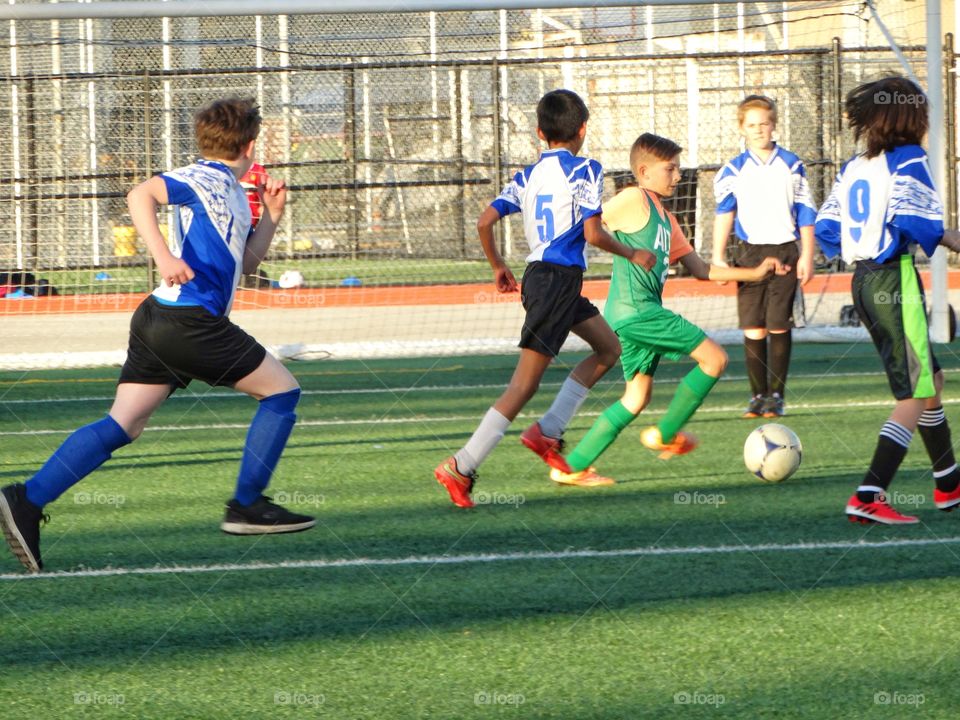 Kids Playing Soccer
