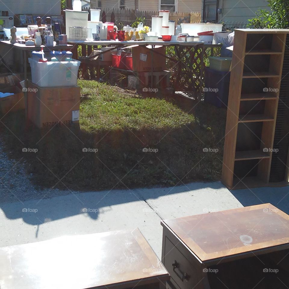Rummage Sale. We're downsizing so we can move.
