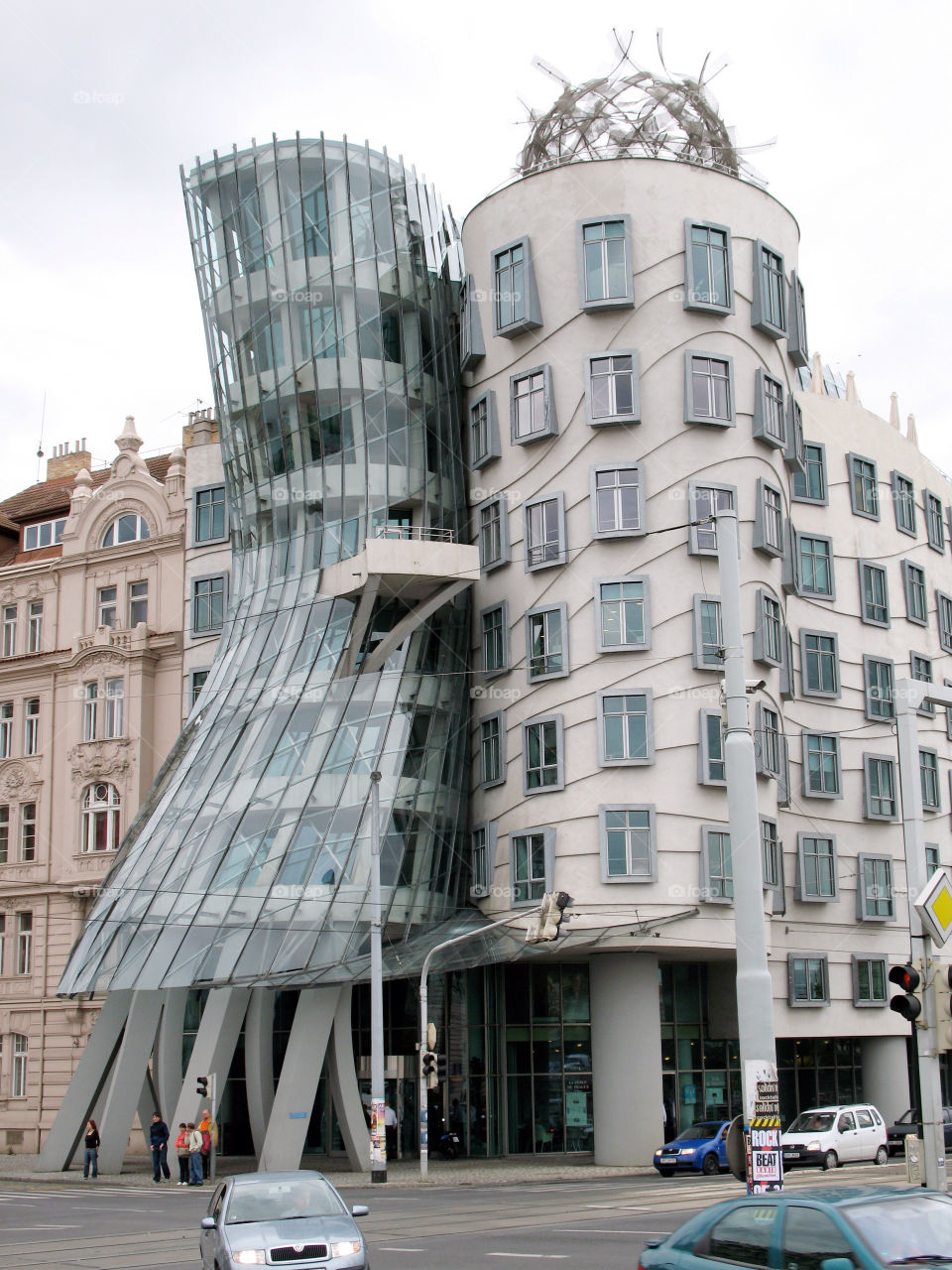 Dancing House, or Fred and Ginger, Prague, Czech Republic, by architect Frank Gehry. 