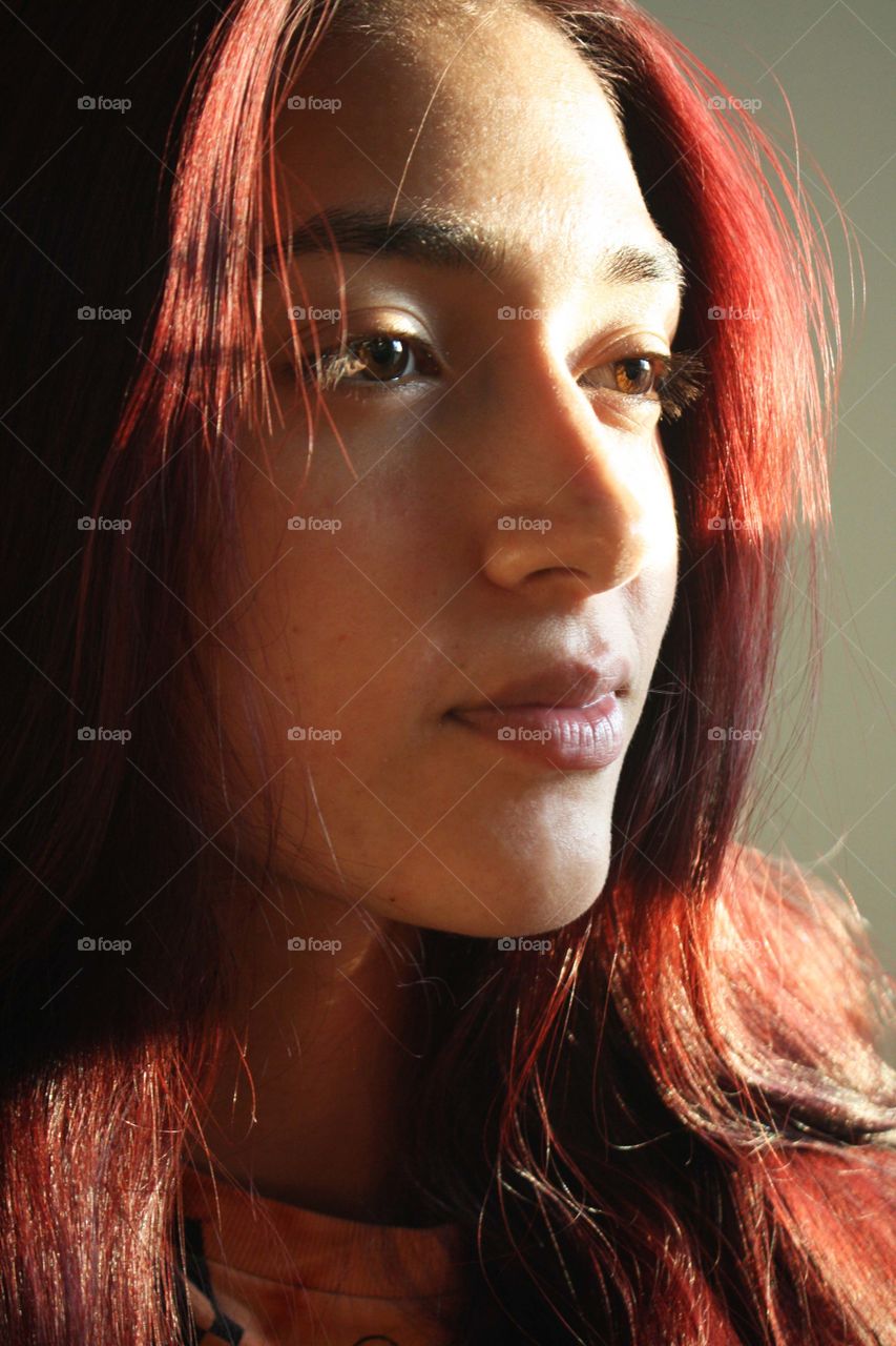 Portrait of a redhead girl