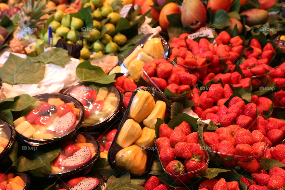 All sorts of yummy sweets on the open market