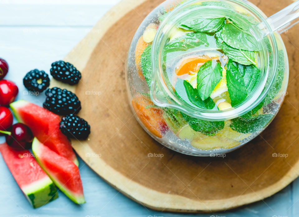 Refreshing, homemade juice