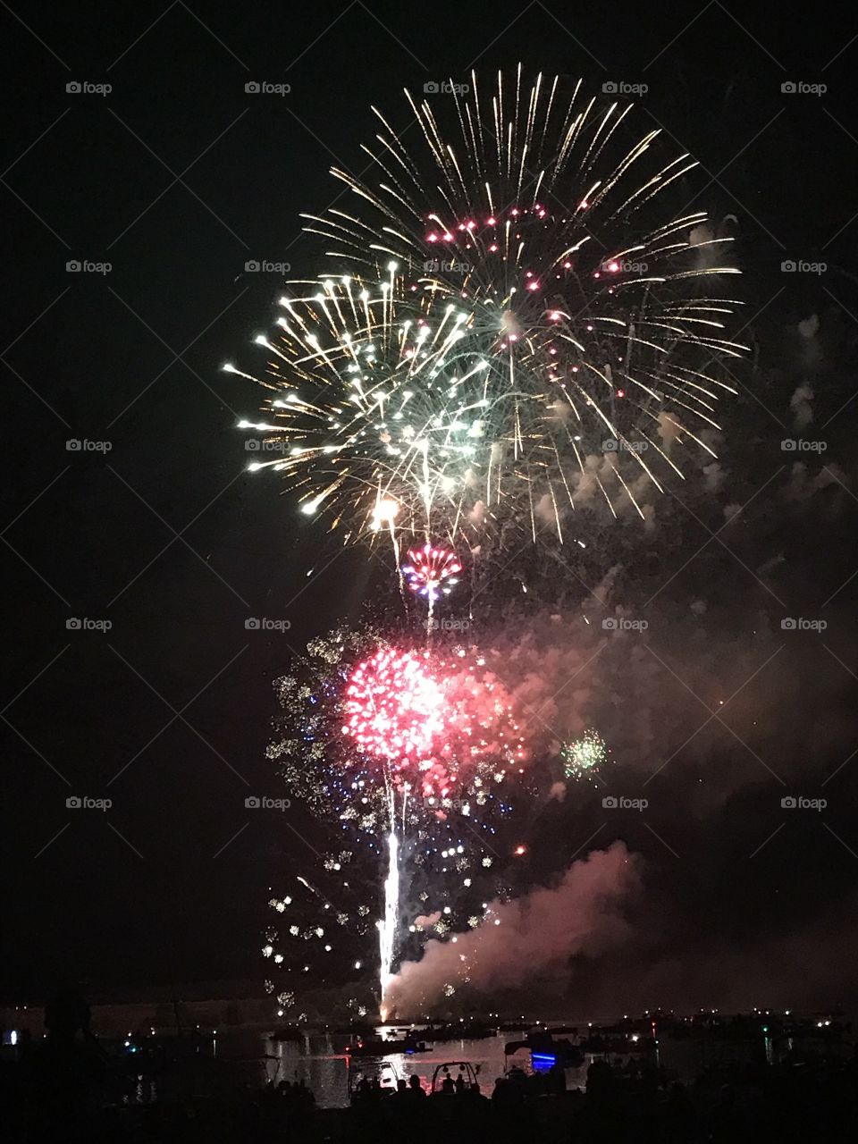 Happy Birthday America. Fireworks show in Heber Springs, AR