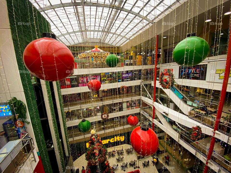 Christmas in a mall