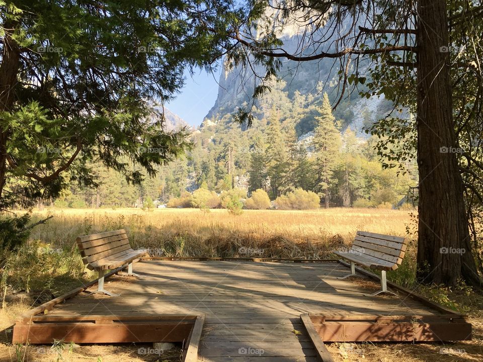 Benches with superb view 