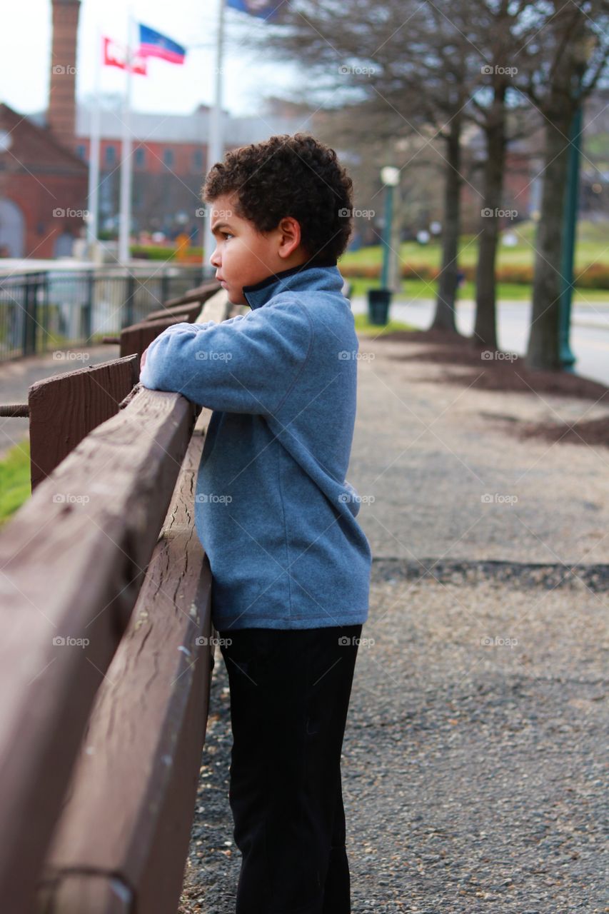 Small Boy Watching Birds