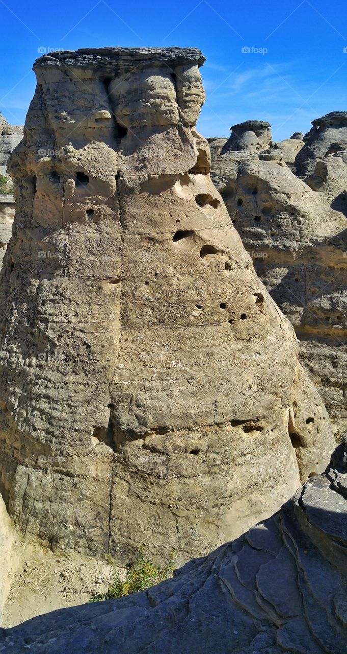 sculptured sandstone