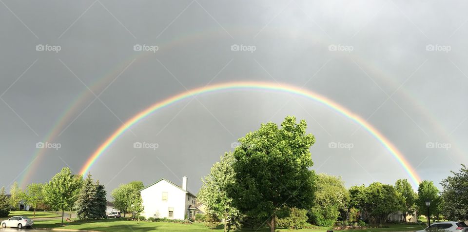 Double lucky rainbow! 