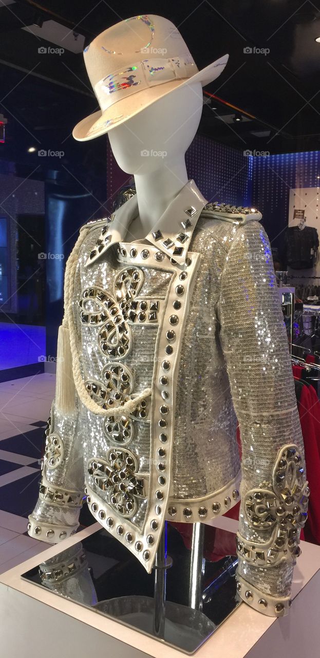 Michael Jackson costume displayed at Michael Jackson One show in Las Vegas, Nevada