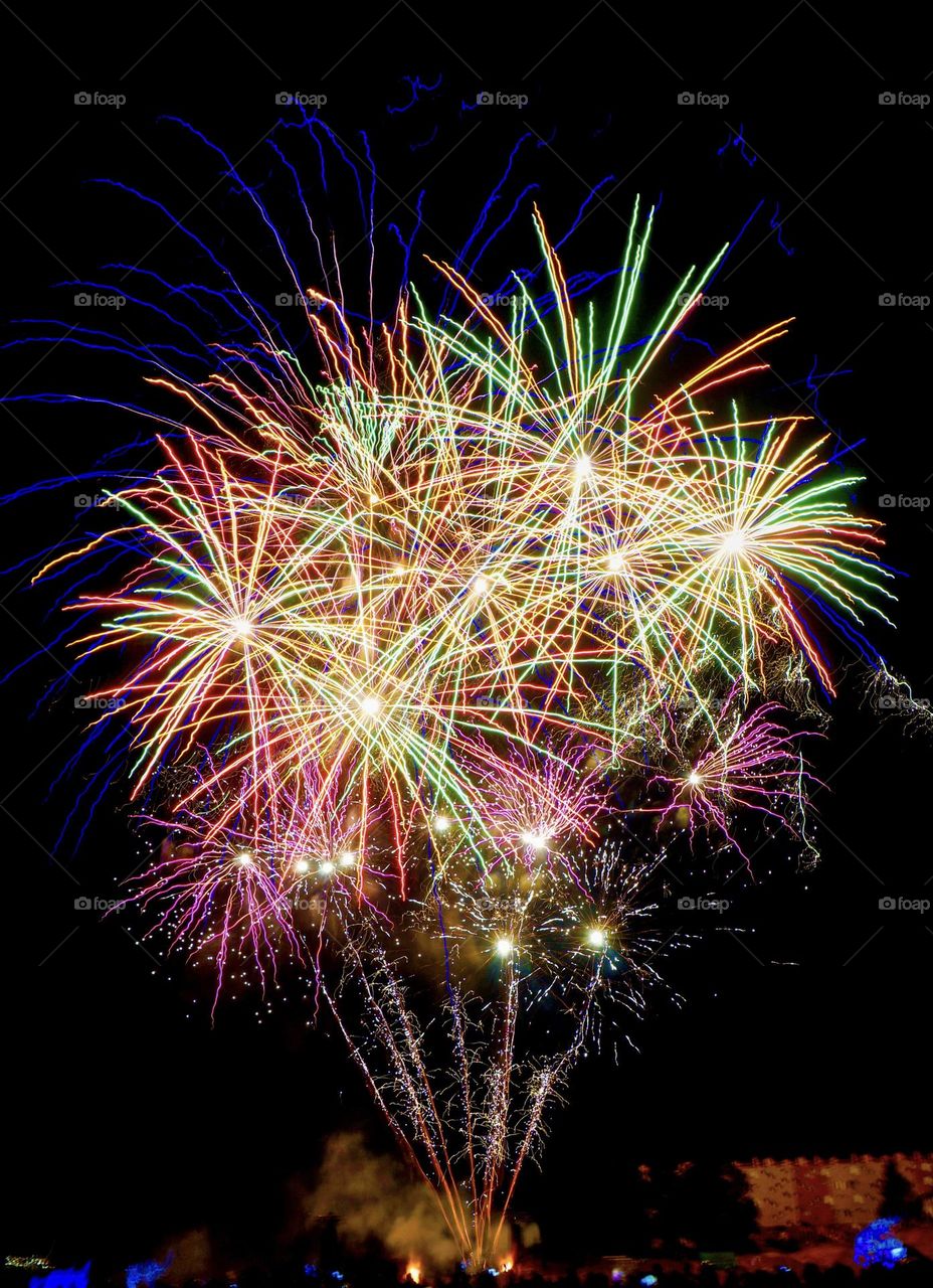 Colorful fireworks