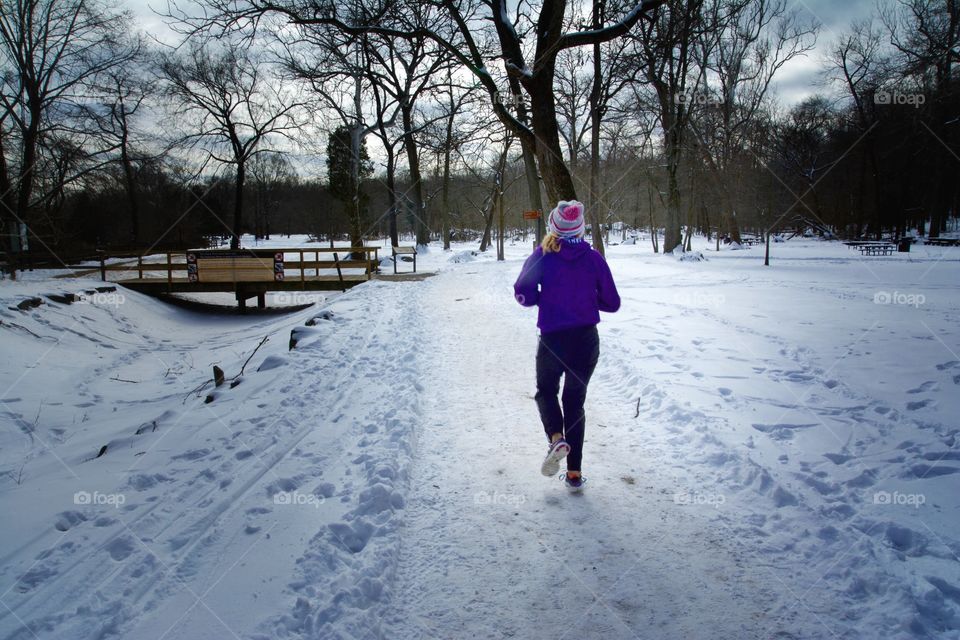 Runner in the Snow