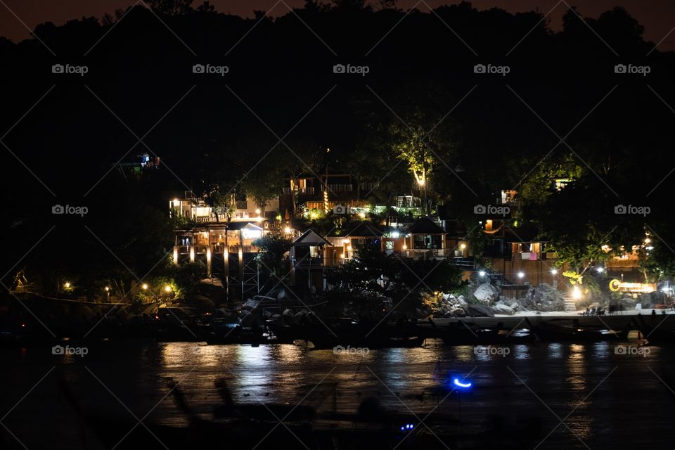 Hotel lighting  at beautiful island ... Koh Lipe Thailand