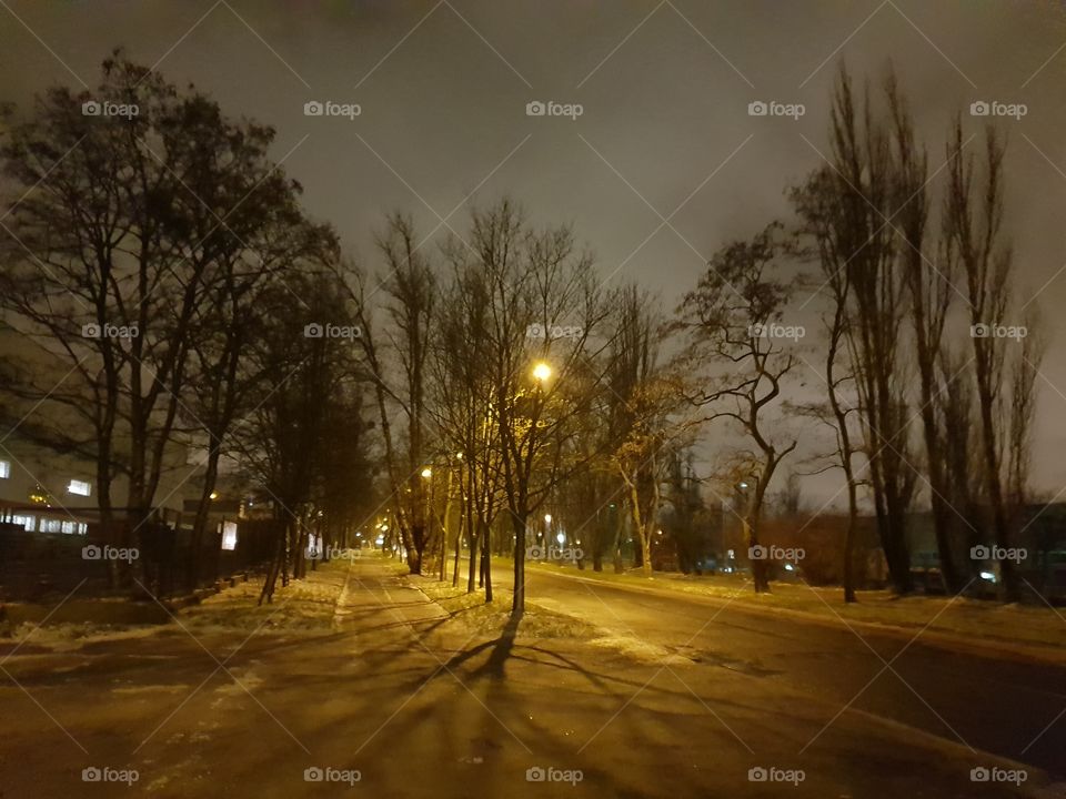 night in Łódź