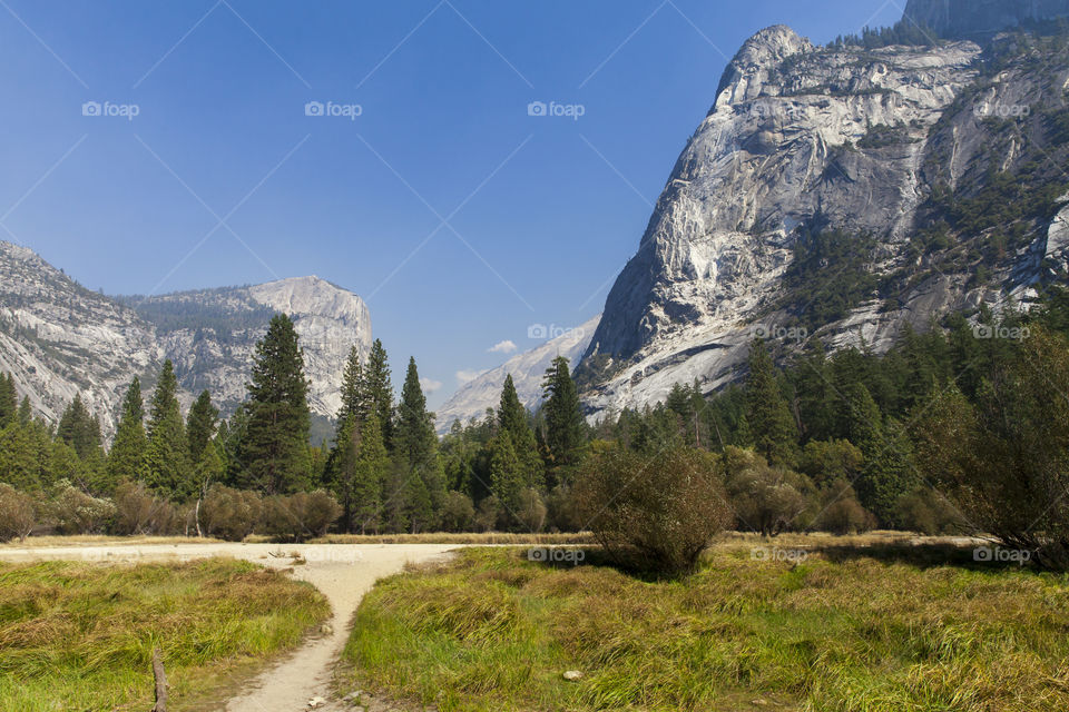 Landscape view of yosemite national park